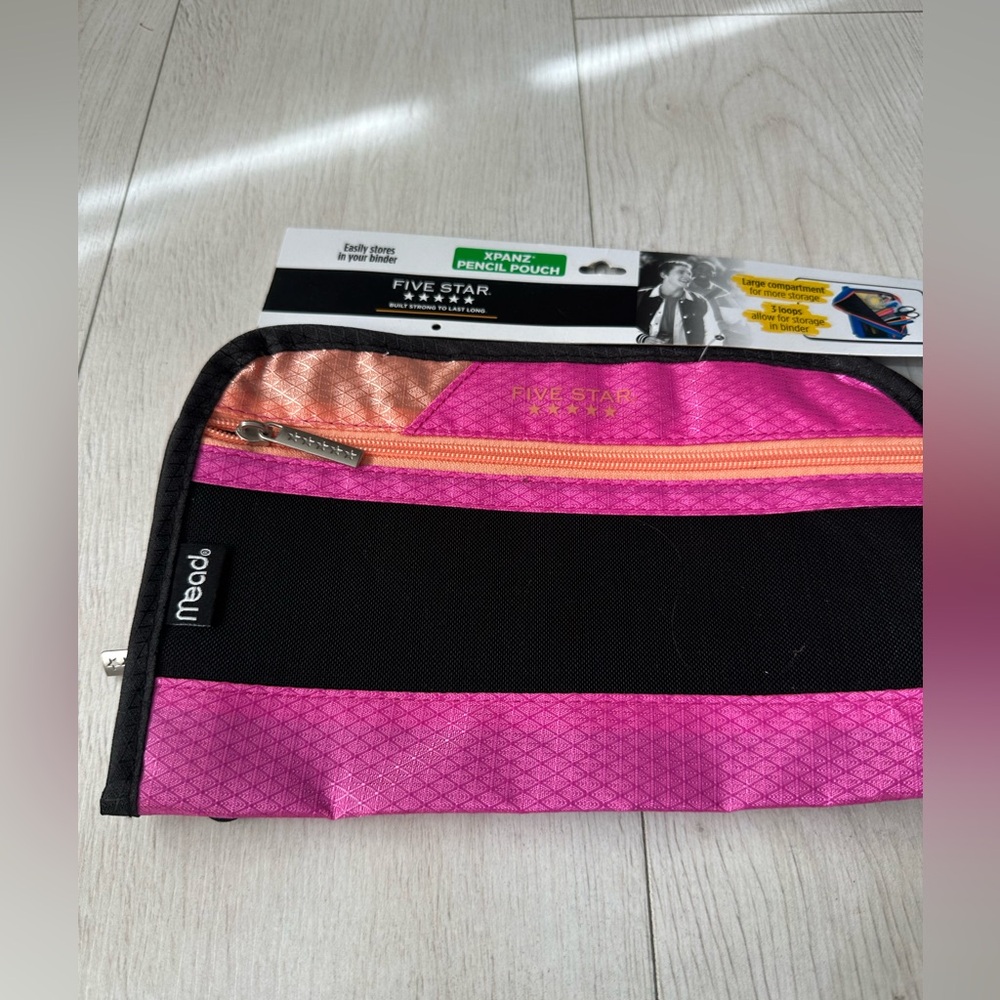 New Five star  xpanx pencil pounch pink